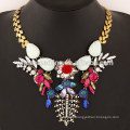 2015 Stone flower temperament alloy statement necklace